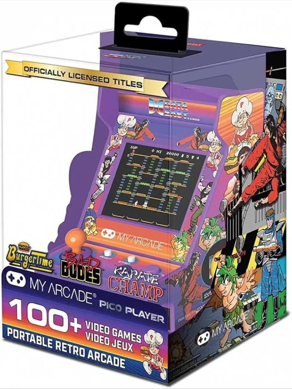 My Arcade Data East Hits Pico Player Portable Tiny Arcade Machine 100+ Games